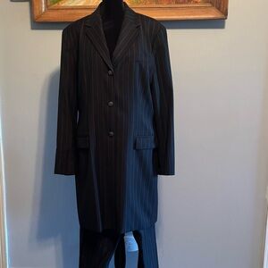 Lauren Ralph Lauren Vintage Women’s pinstriped 100% Wool Pant‎ Suit Size 16